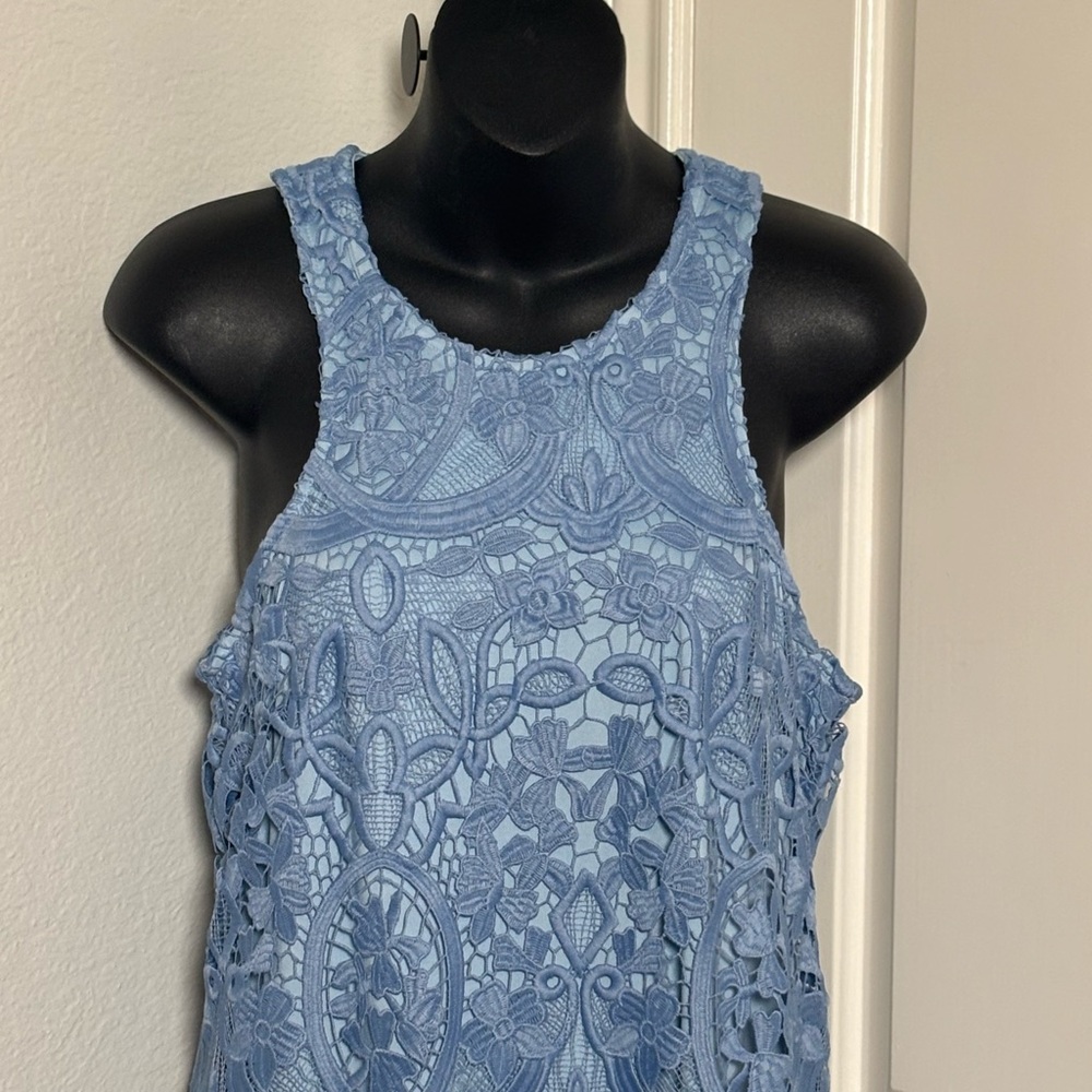 Lovers + Friends Light Blue Lace Mini Dress - Picture 13 of 13